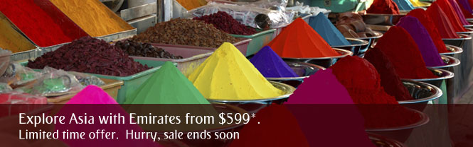 Explore Asia with Emirates from $599*. Limited time offer.  Hurry, sale ends soon