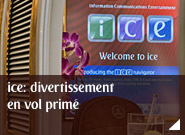 ice: divertissement en vol primé