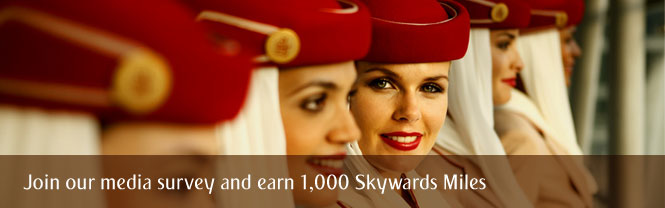 Join our media survey and earn 1,000 Skywards Miles