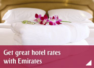 Get great hotel rates with Emirates