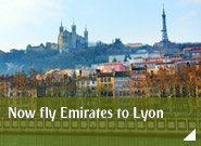 Now fly Emirates to Lyon 