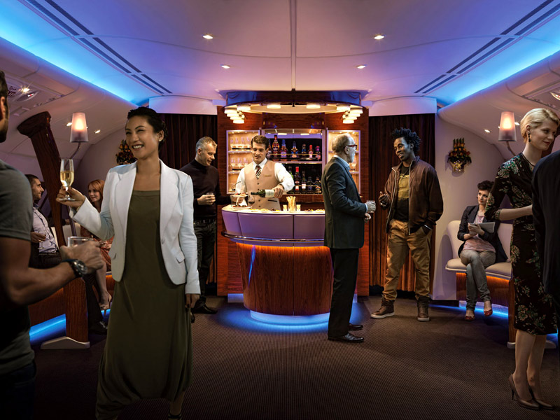 Emirates Business Class angebote On Board Bar